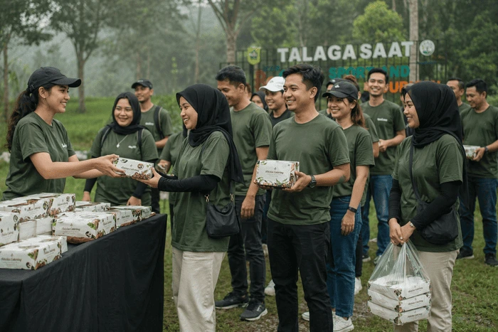 Nasi box Gathering adelia catering