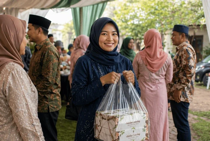 Acara Nasi box Syukuran Adelia Catering